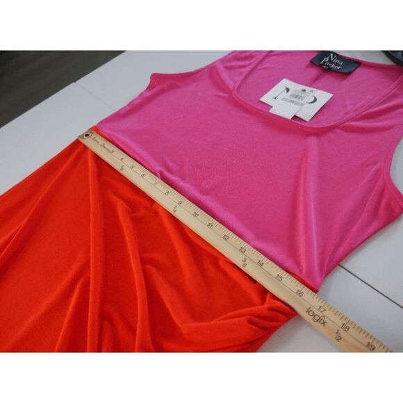 NINA PARKER Women's Colorblock Trendy Plus Size Bodycon Ruched Dress 1X - Picture 10 of 13